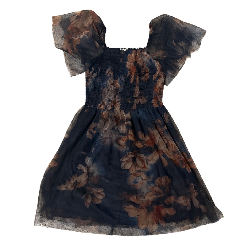 NWT Baltic Born Tivoli Tulle Floral Mesh Mini Dress Size M